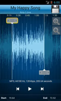 Atomic MP3 Cutter and Ringtone Maker♫ android App screenshot 4